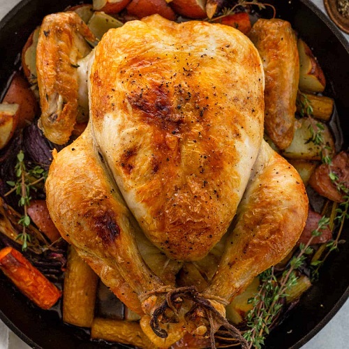 Whole Roast Chicken Yummy Kitchen